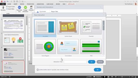 Articulate Tutorial How To Insert Quizzes Interactions Into Your