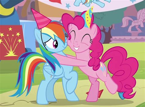 Birthaversary Cropped Duo Hat Hug Party Hat Pinkie Pie