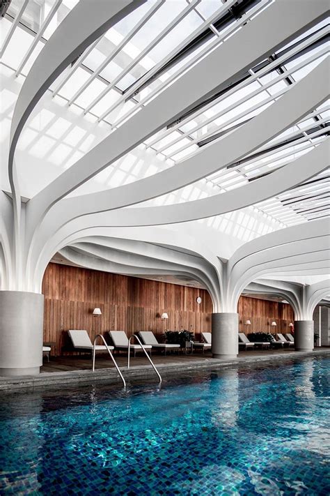 Hilton Hotel Busan South Korea Spacesxplaces Indoor Swimming Pools