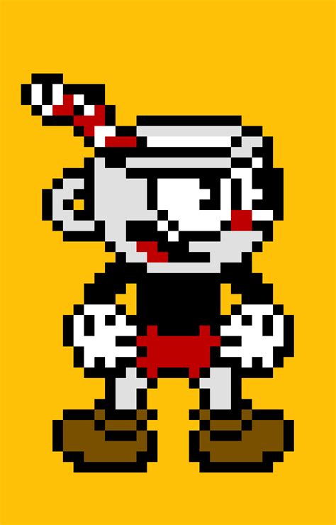 Editing Cuphead Pixel Art Free Online Pixel Art Drawing Tool Pixilart