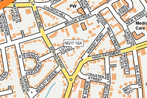 NG17 1GA maps, stats, and open data