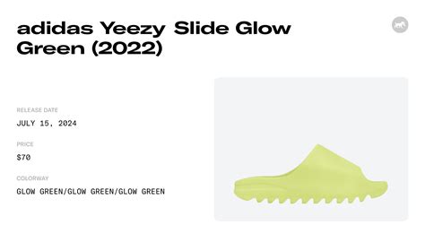 Adidas Yeezy Slide Glow Green 2022 Hq6447 Raffles And Where To Buy