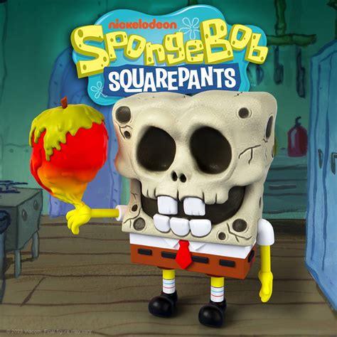 Spongebob Squarepants Ultimates Spongebob Skull Head 7 Inch Action Figure