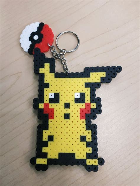 Pikachu Hama Beads Manualidades Llaveros Hama Beads Hama Beads