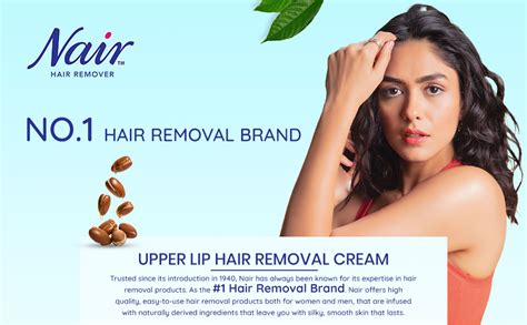 Nair Hair Remover Cream Upper Lip Kit 20 Ml Enriched With Natural Argan Oil For Dry