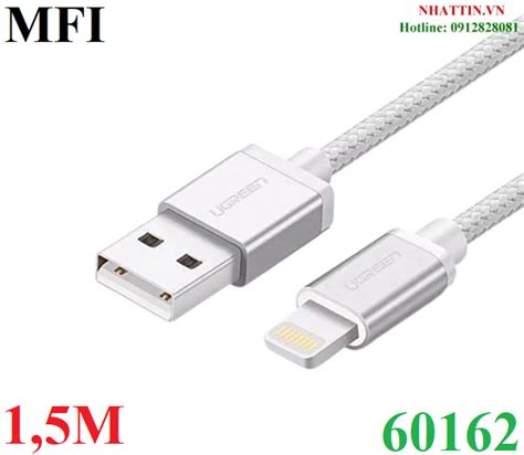 Cáp sạc dữ liệu USB 2 0 to Lightning dài 1 5M cho iphone ipad Ugreen