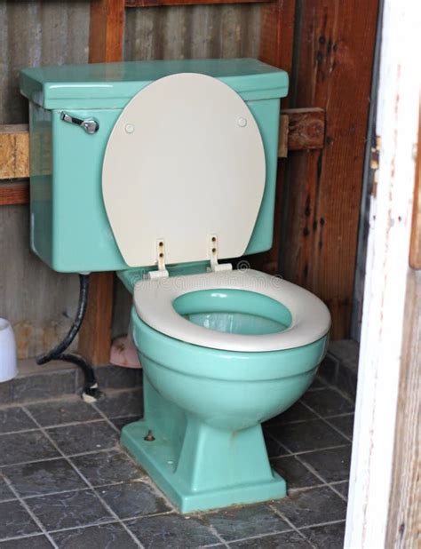 Blue toilet stock photo. Image of flushing, private, toilet - 61002766