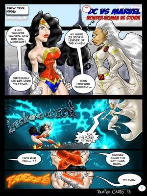 Wonder Woman Vs Storm Dc Vs Marvel Porncomics Hd Hentai Comics