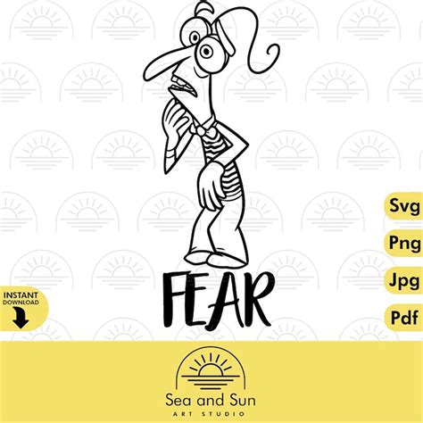 Fear Inside Out Svg Clip Art Files Inside Out Head Disneyl Inspire