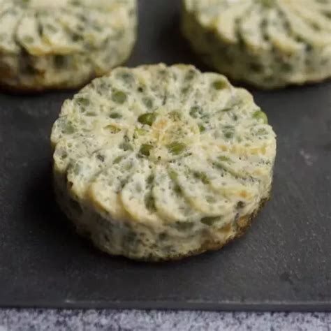 Flans de petits pois fêta et menthe fraîche Guy Demarle