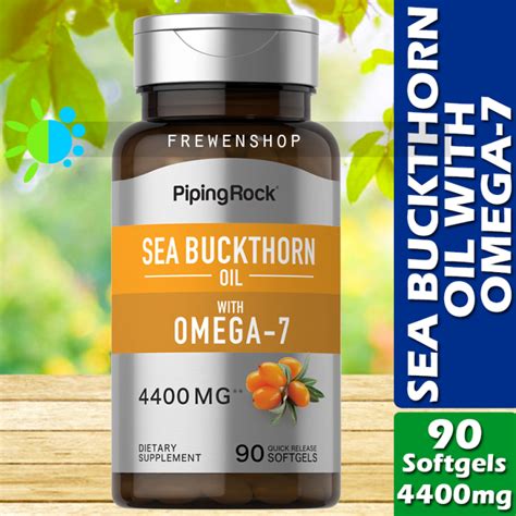 Sea Buckthorn Berry Oil With Omega 7 4400mg X 90 Softgels Supplement