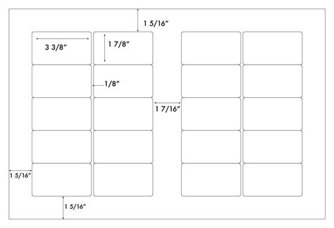 Steadfast Die Cut Label Template Sf6020d Steadfast Paper