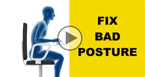 How To Improve Bad Posture 4 Posture Exercises No Equipment — The