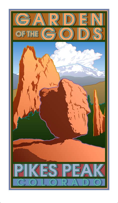 Pikes Peak Colorado National Park Posters Pikes Peak National Park