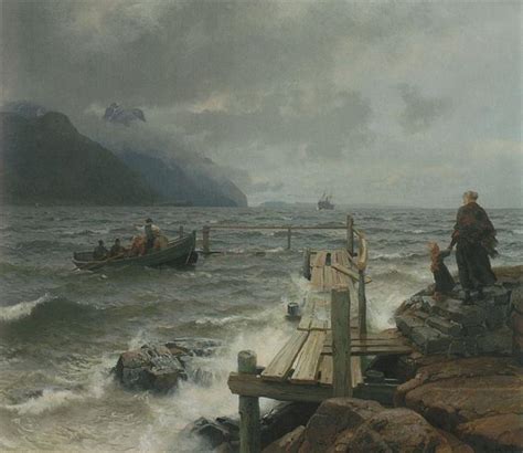 Fresh Breeze of the Norwegian Coast - Hans Gude - WikiArt.org