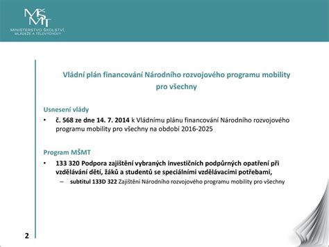 Národní rozvojový program mobility pro všechny 8 ppt stáhnout