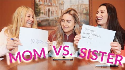 Who Knows Me Better Mom Vs Sister Youtube