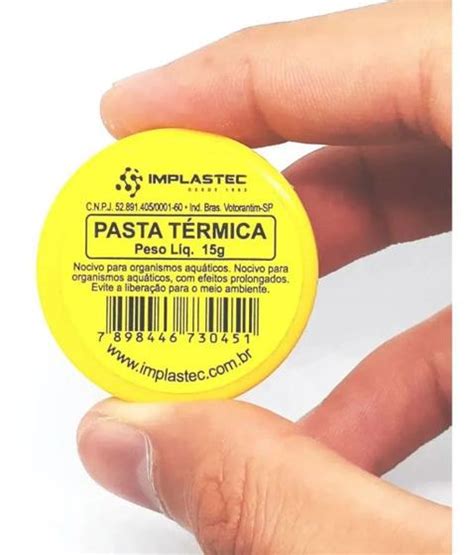 Pasta termica implastec 15g Pasta Térmica Magazine Luiza