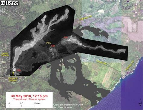 Map Of Hawaii Lava Flow - Maping Resources