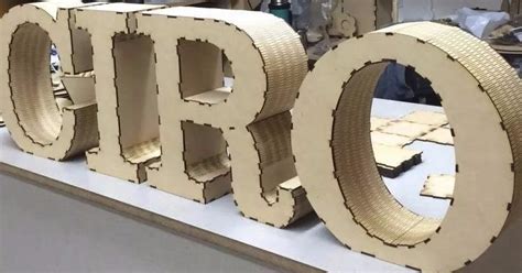 27 Letras 3D Abecedario Madeira MDF Para Corte A Laser Vetor Para Laser