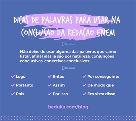 Como Terminar Uma Redação - Palavras Para Conclusão – Como finalizar uma redação: confira exemplos ...