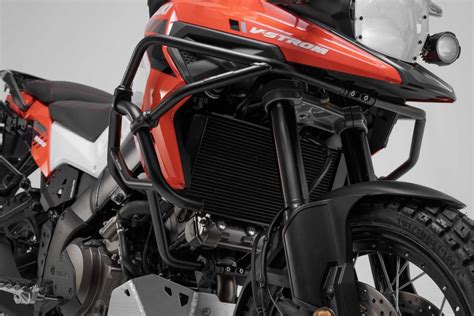 Defensas Superiores SW Motech En Negro Para Suzuki V Strom 1050 1050