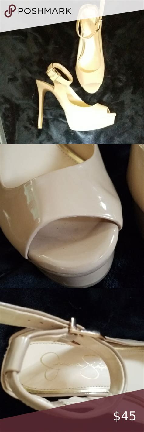 Size M Nude Jessica Simpson High Heel Pumps Perfect Condition