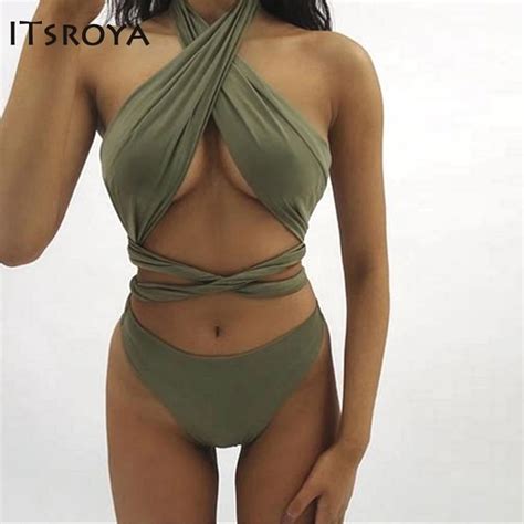 Aliexpress Buy Itsroya 2017 Bikini Sexy Long Scarf Halter