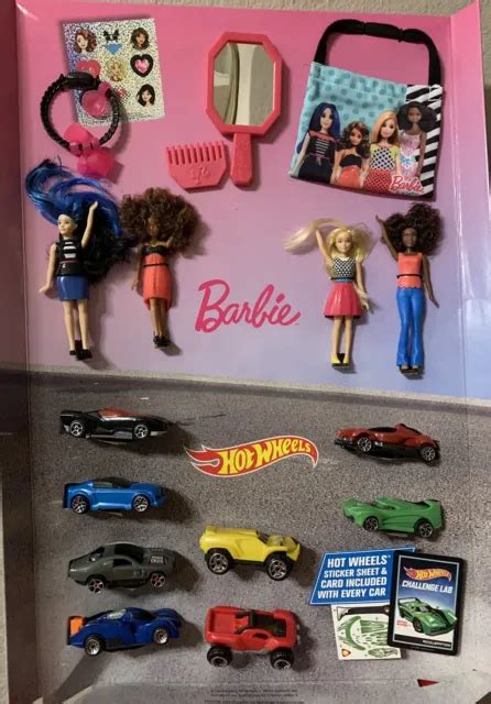 2017 MCDONALDS BARBIE Hot Wheels Happy Meal Toy 1 Complete Set Of