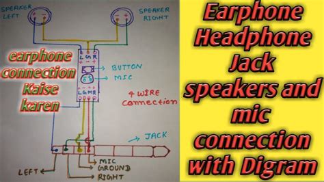 Earphone Headphone Earphone Speaker Jack And Mic Connection Earphone Connection With Digram