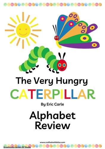 The Very Hungry Caterpillar Alphabet Review Printable Caterpillar