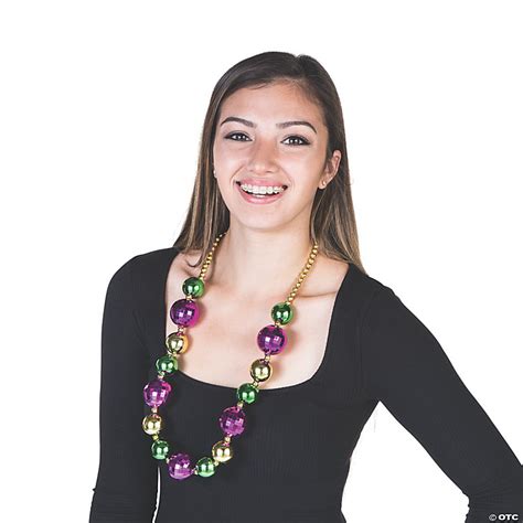 Jumbo Mardi Gras Bead Necklace Oriental Trading