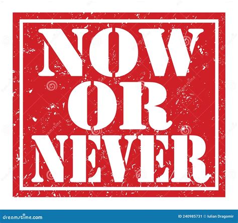 Never! Never! Never! Words Red 3D Lettering Stock Illustration ...