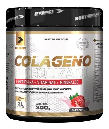 Colágeno Hidrolizado 300gr Body Advance Vitaminas Minerales