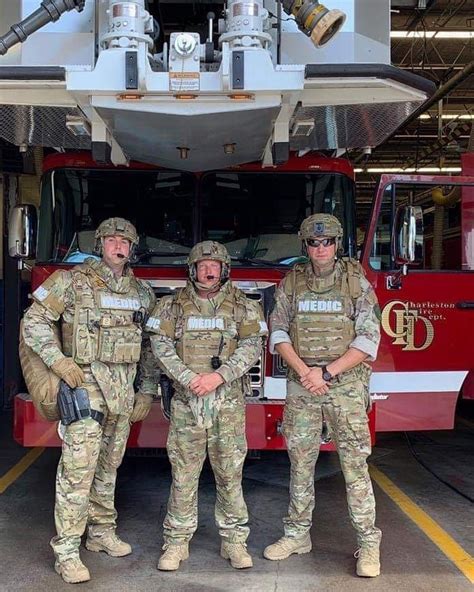 Firefighting Tactical Paramedic On A Swat Team