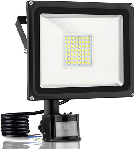 Getseason Motion Sensor Led Flood Lights W Lm Warm White Outdoor