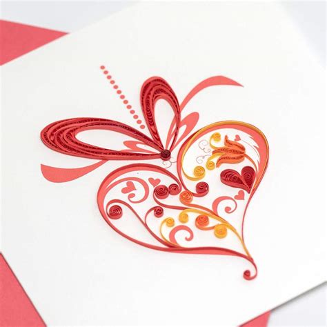 Paper Quilling Valentine Cards