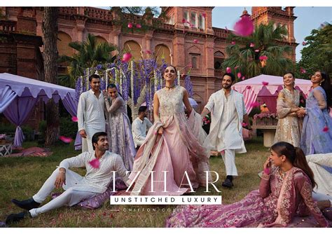 Izhar | Unstitched Luxury Chiffon Collection – Mushq Pakistan