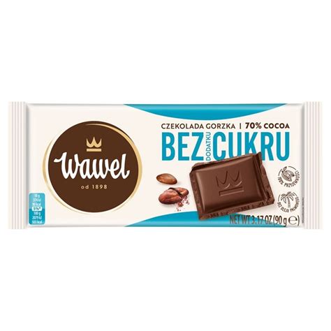 Wawel Czekolada Gorzka 70 Cocoa Bez Dodatku Cukru 90 G Zakupy