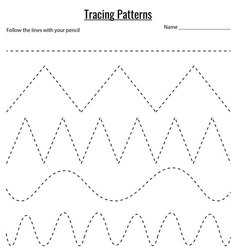 Free Printables Worksheet For Tracing Lines