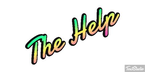 The Help Movie Animated  Logo Designs