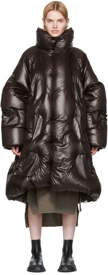 MONCLER GENIUS Moncler DingYun Zhang Brown Down Iaphia Long Jacket