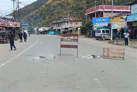 48 Hour Shutdown Strictly Enforced In Manipurs Kangpokpi After 2