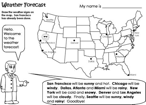 Weather Map Worksheets