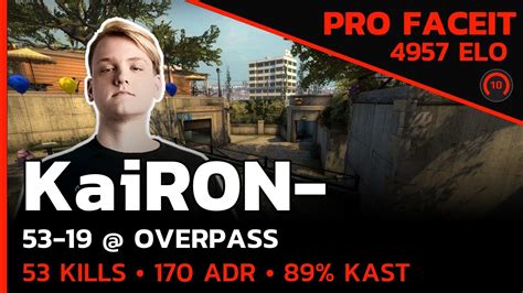 Kair N Kills On Faceit Overpass Faceit Lvl Csgo Pov Jul