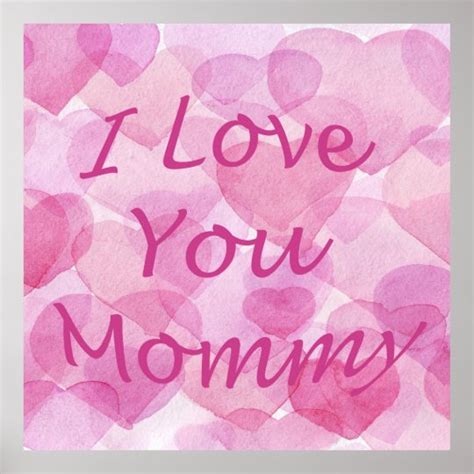 I love you mummy poster | Zazzle.co.uk