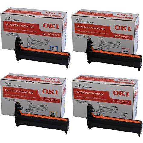 OKI MC760 MC770 MC780 Drum Value Pack CMYK 30 000 Pages