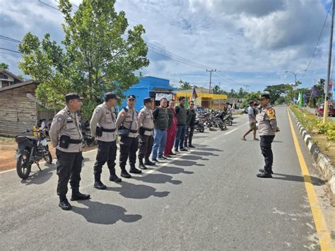 Polsek Batu Hampar Amankan Kampanye Paslon Bupati Dan Wakil Bupati