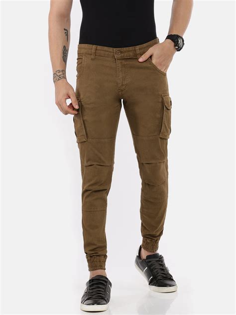 Khaki Men’s Premium Cotton Cargo Pants Mjc 55007 4 Necked Store