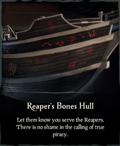 Reapers Bones Hull Sea Of Thieves Wiki